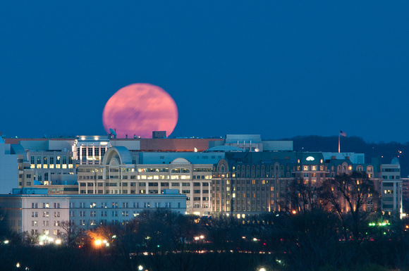 Great Moon Over Washington DC