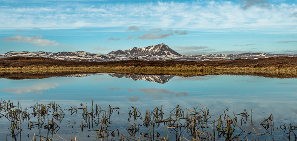 Myvatn Mountain Reflection