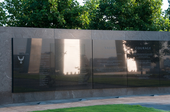 Reflection of USAF Memorial