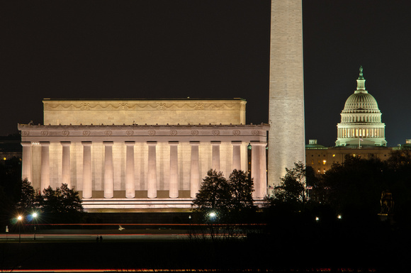 Lincoln, Washington, and the  U.S. Capitol-3358