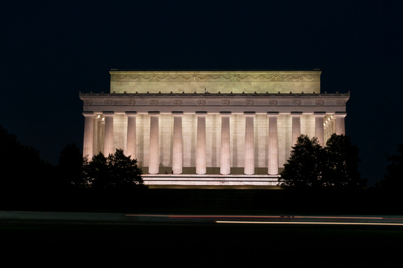 Sunset on the Lincoln Memorial